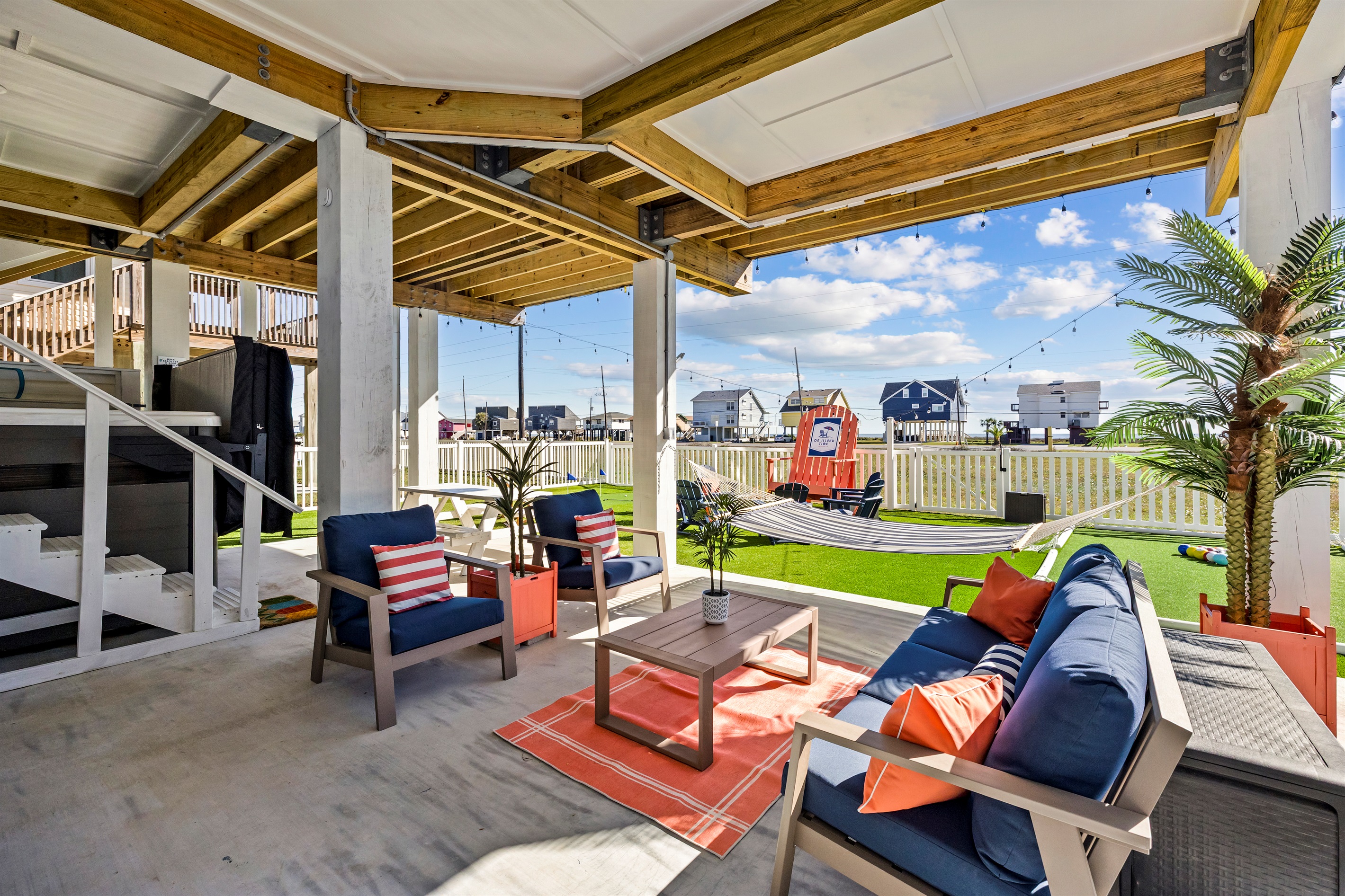 Relax in the shade or nap in the hammock!