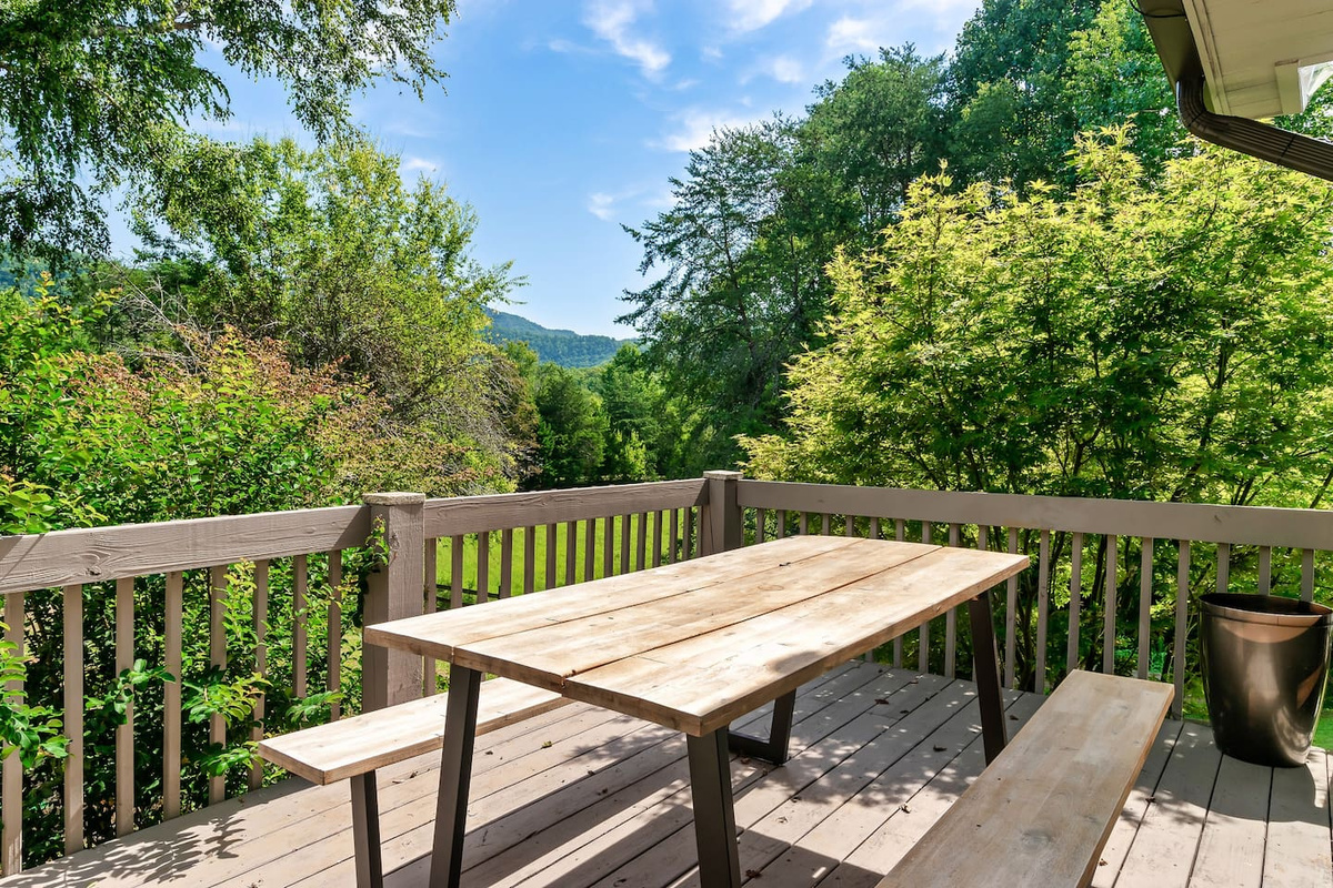 picnic table - main floor deck