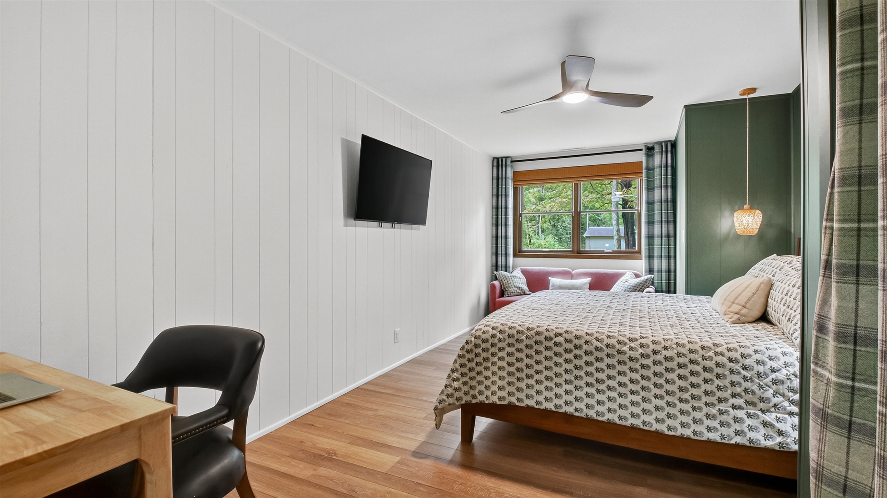 Each room in the home has a TV and space to sit for when you are traveling with a group and need to unwind privately.