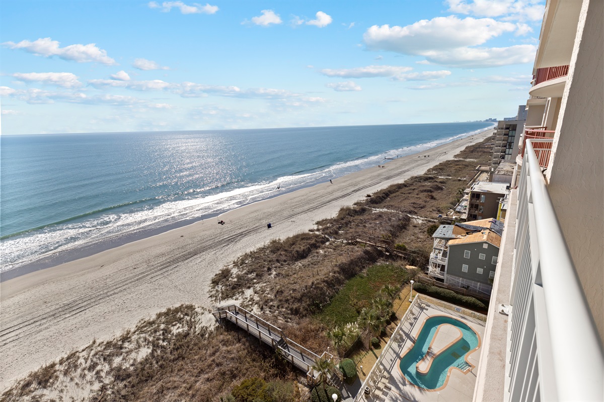 Oceanfront View from Balcony