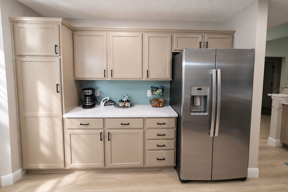 Complimentary coffee station and snacks!