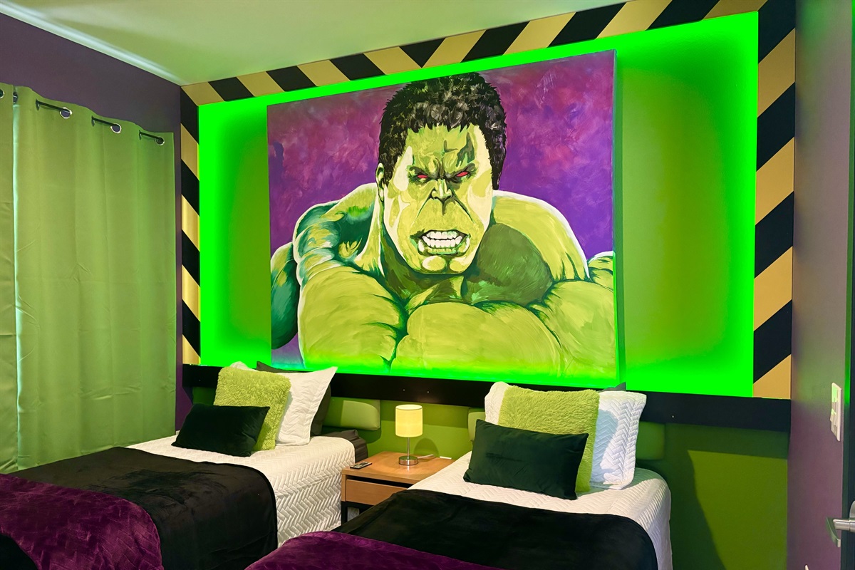 HULK inspired guest room