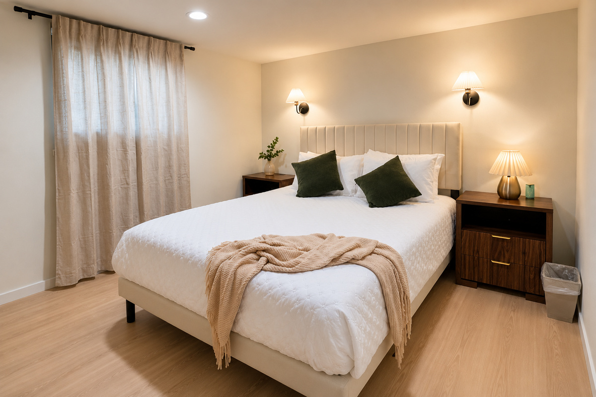 Lower level guest bedroom - Queen 