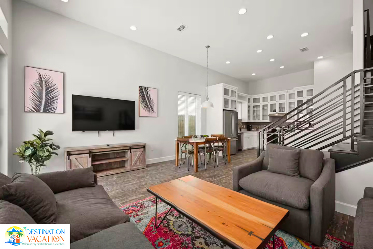 Stylish interiors create the perfect setting for gatherings.