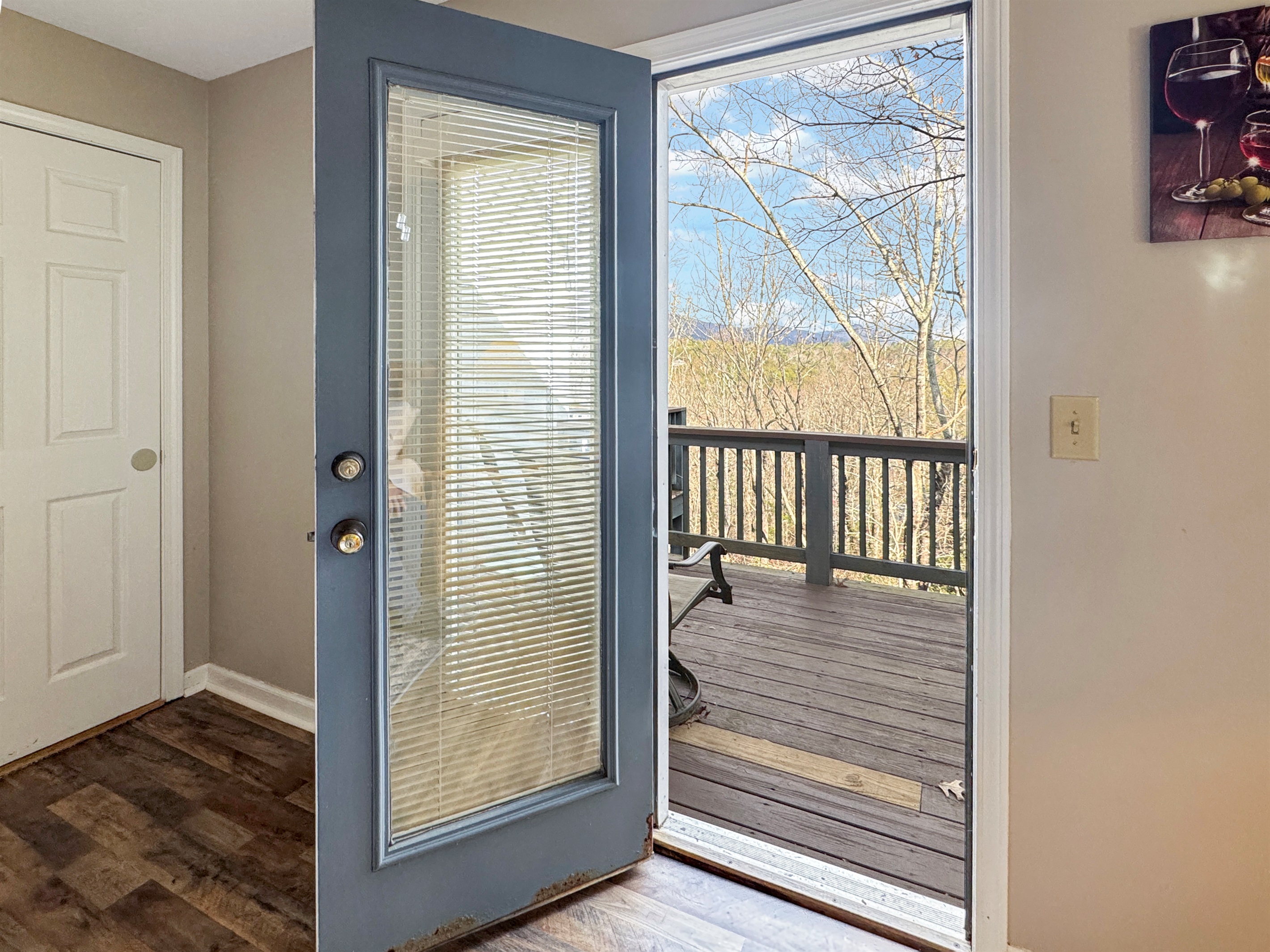 An easy indoor-outdoor flow makes it simple to step outside and enjoy the mountain air throughout the day.