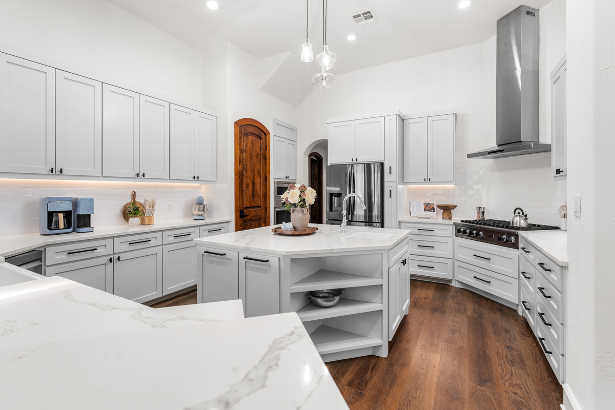 A beautifully equipped kitchen ready for leisurely meals and entertaining.