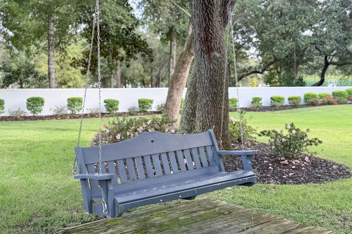 Imagine yourself here... swaying gently with the ocean breeze and soaking in this incredible view. What's your favorite way to relax by the bay?