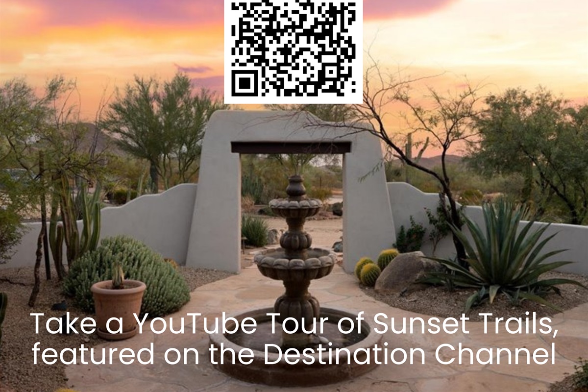 Featured on the show Staycation on The Destination Channel. Use the QR code to see the TV show segment and get a great tour through Sunset Trails!