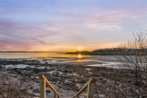Sunset from the porch