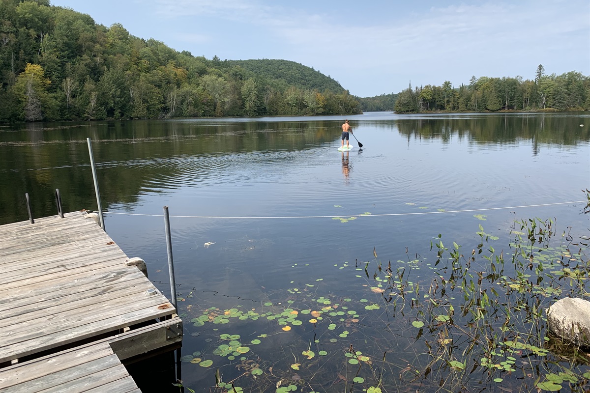 Paddle boarding on Lac McArthur