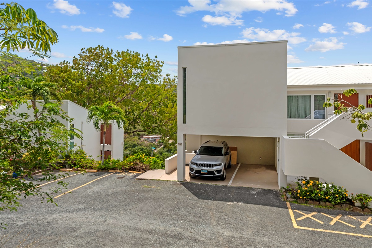 You will have a designated parking spot right at the condo entrance