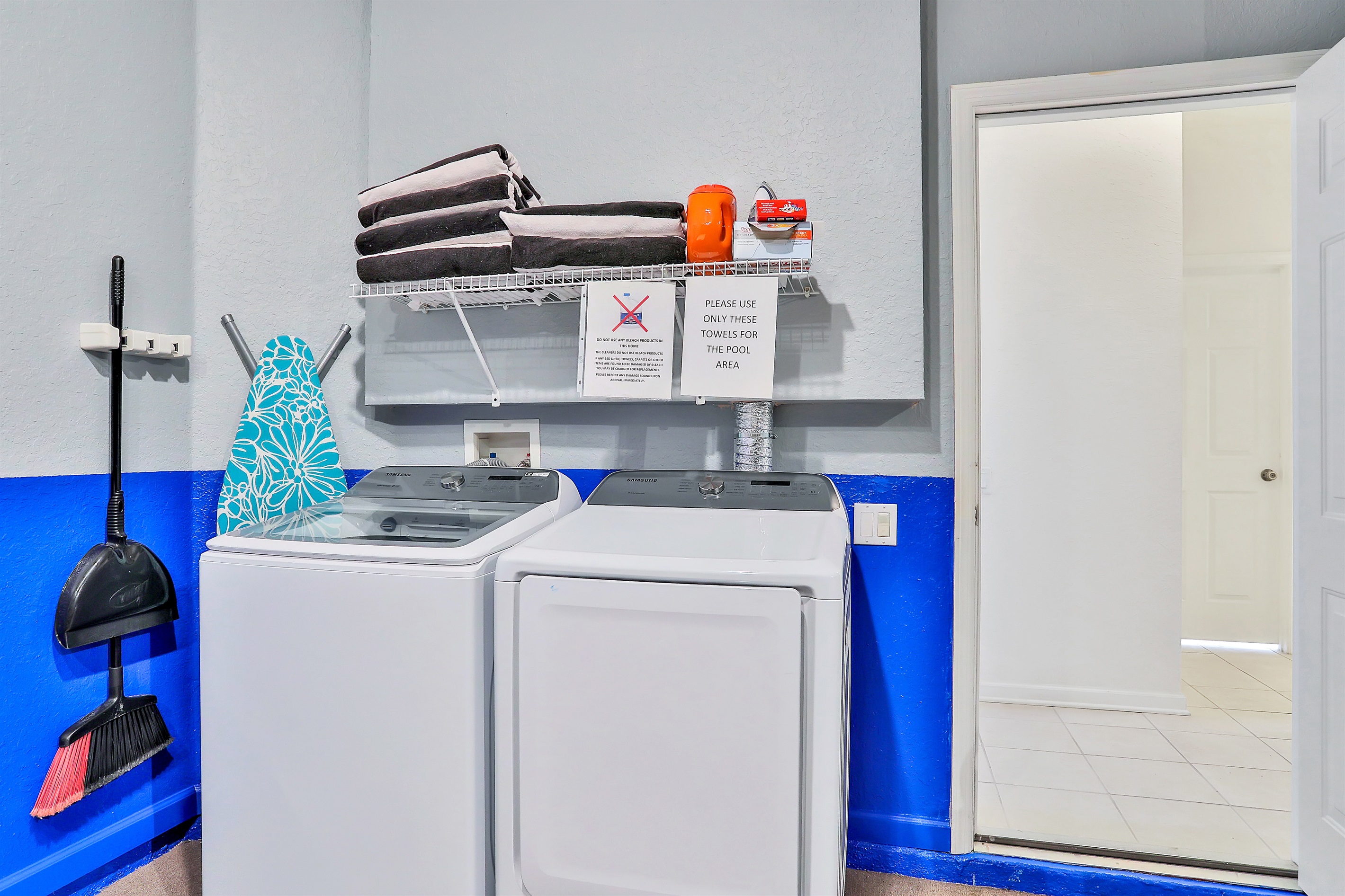 Available laundry with washer and dryer