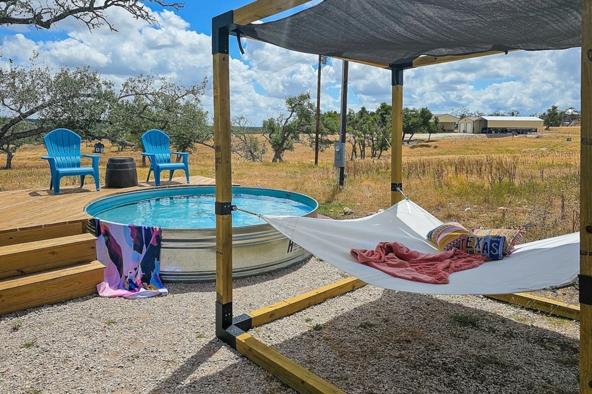 Take a break from the Texas heat with a refreshing dip in the pool, surrounded by scenic views.
