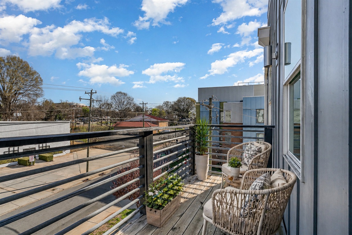 The third floor, where you'll find two King bedrooms (each with ensuites) as well as laundry, has its own patio. 