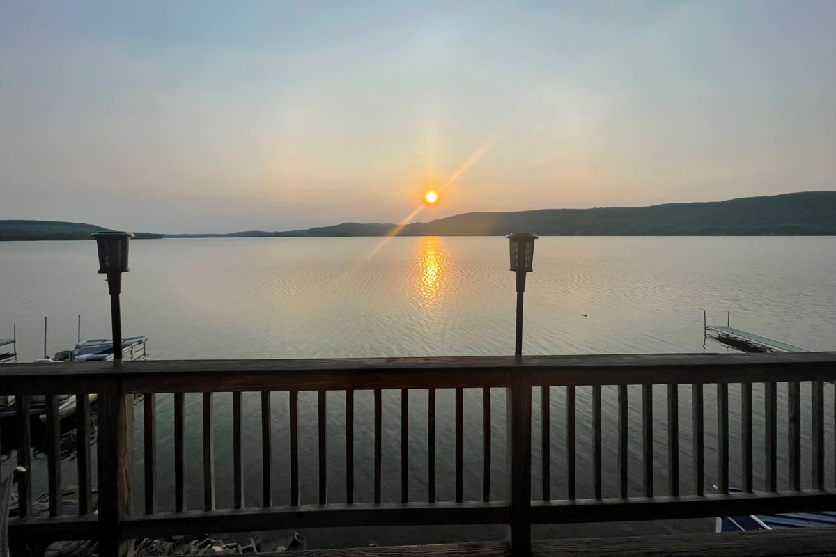 Sunrise on Canadarago Lake