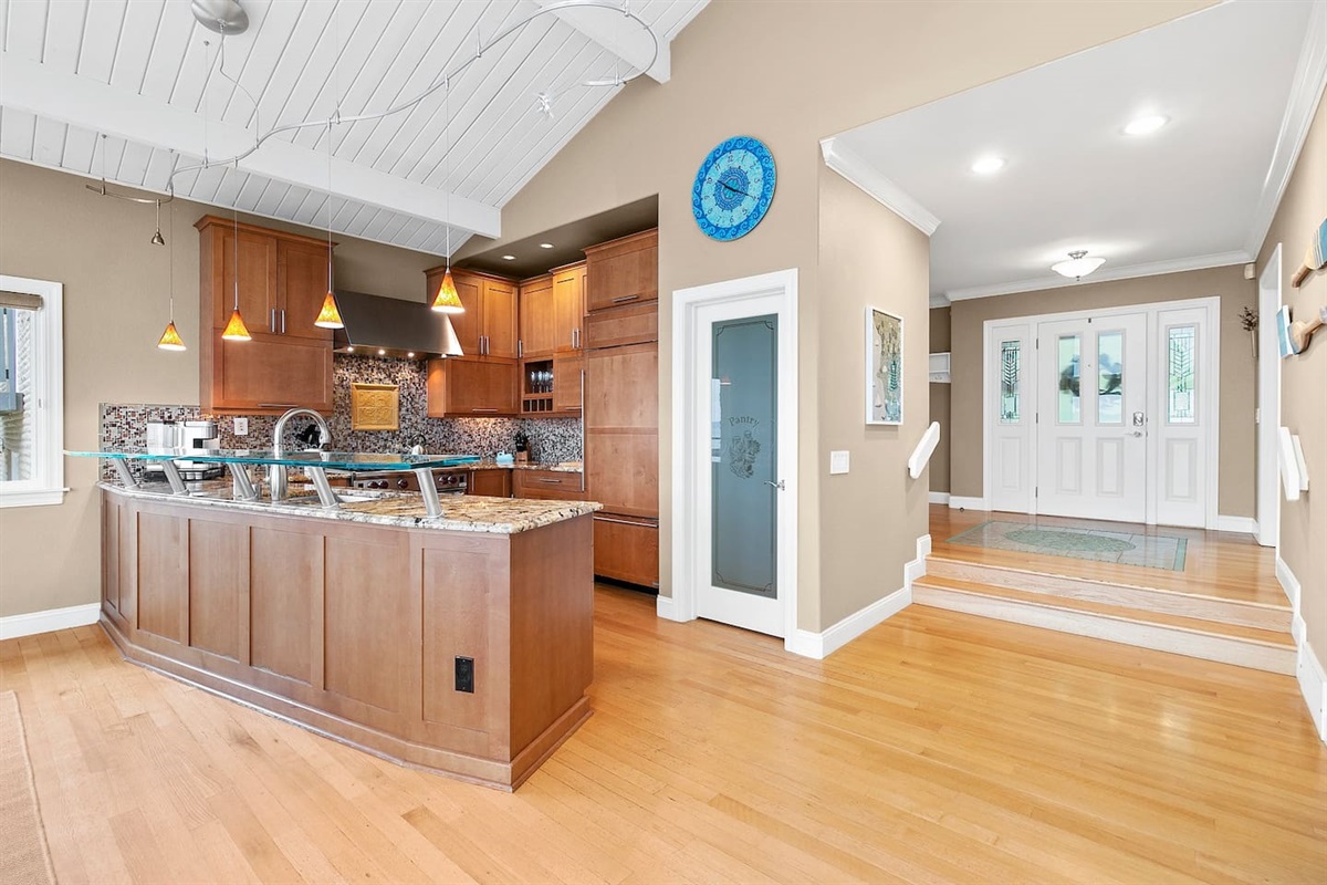 Kitchen with large pantry