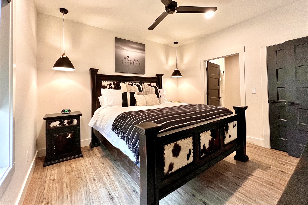 Master bedroom with private bathroom