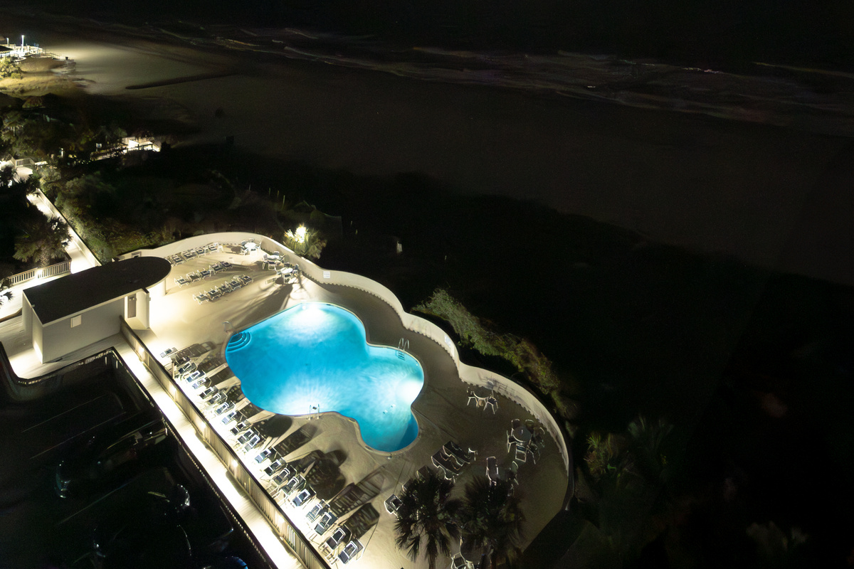 Ocean, pool. and night sky views