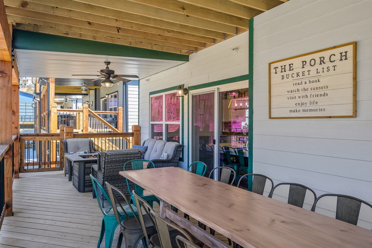 Have great conversations with friends and family on the porch