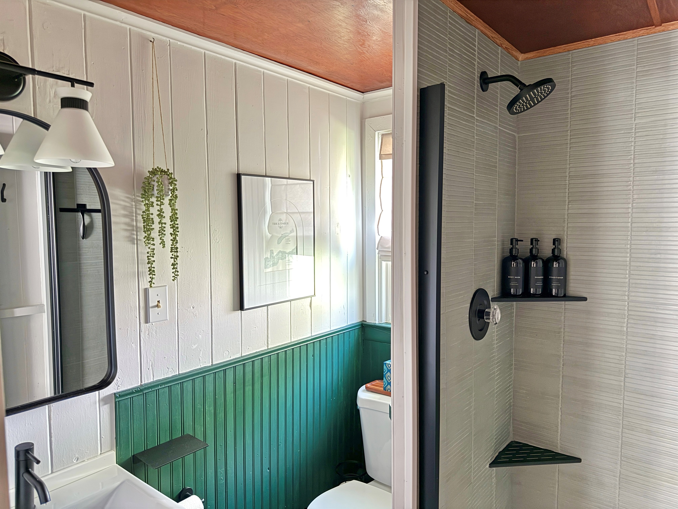 Bath with Tiled Shower