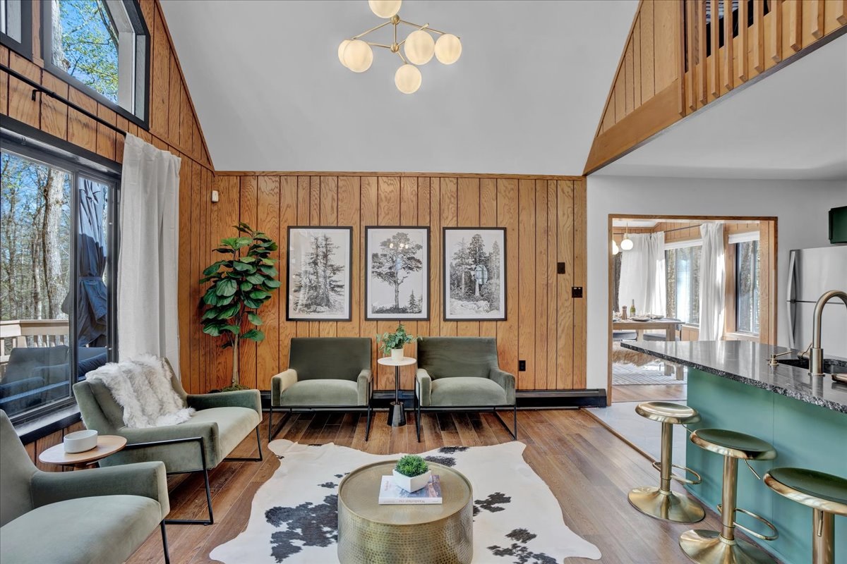 “Bright second seating area — read, relax, or enjoy a quiet conversation.”