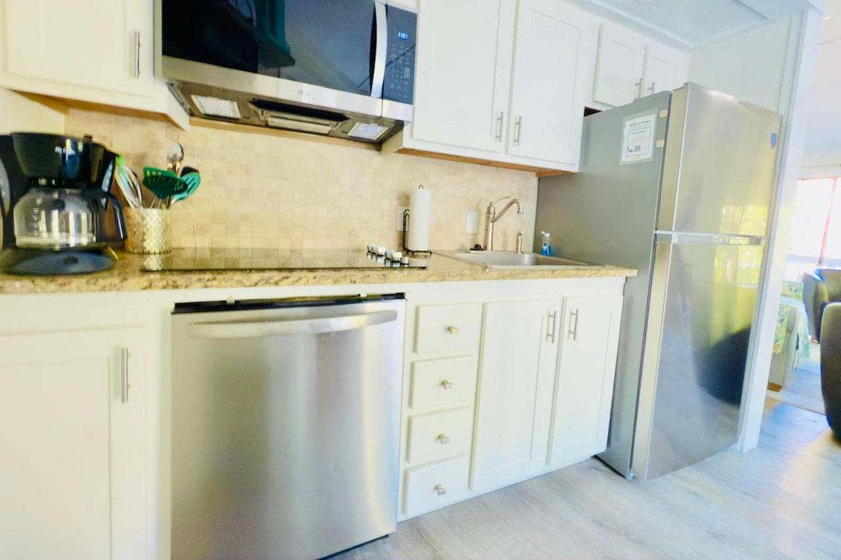 Kitchen with coffee maker