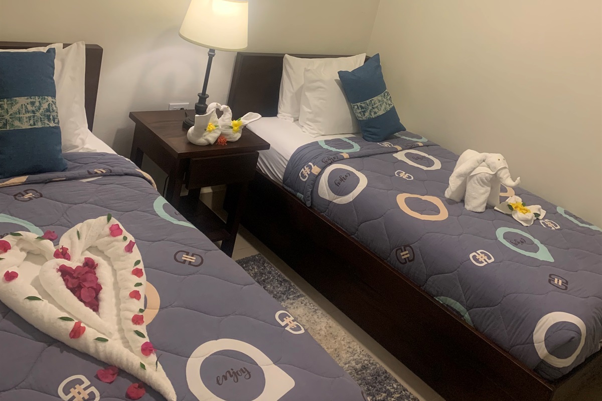 2nd BEDROOM (2-twin-beds)