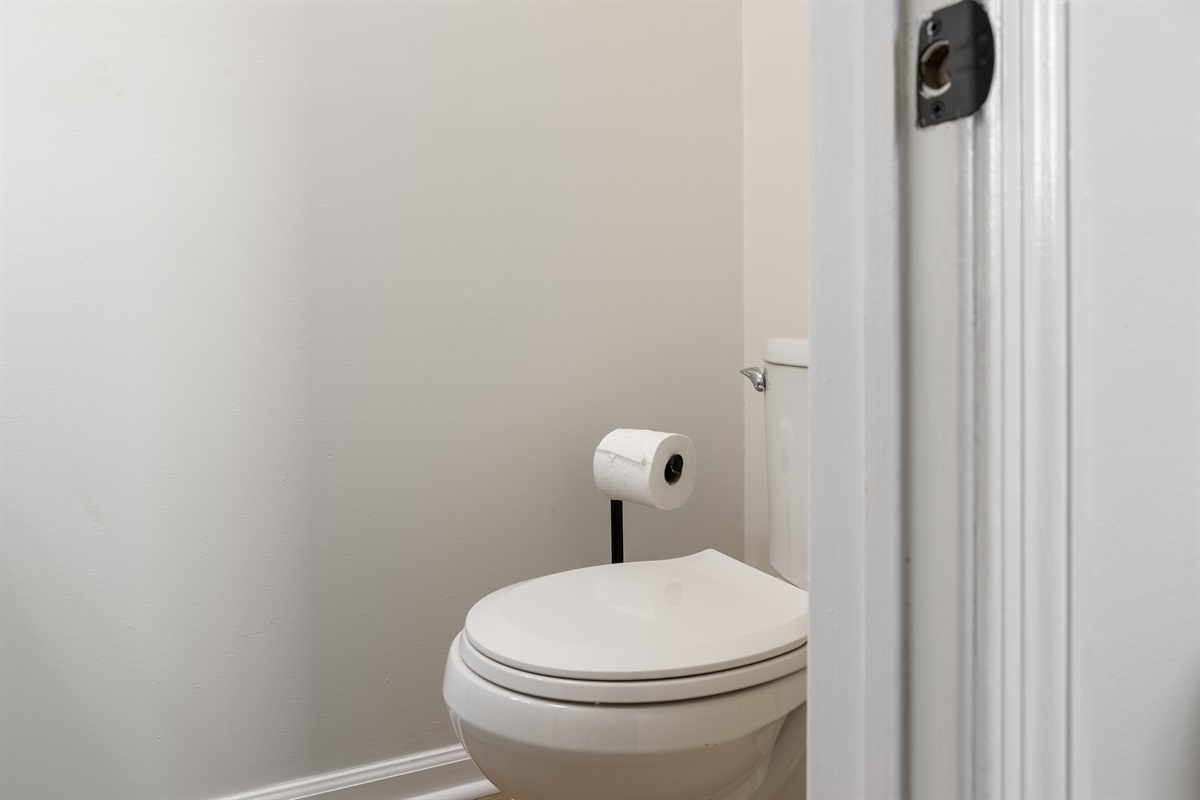 Powder room on the first floor