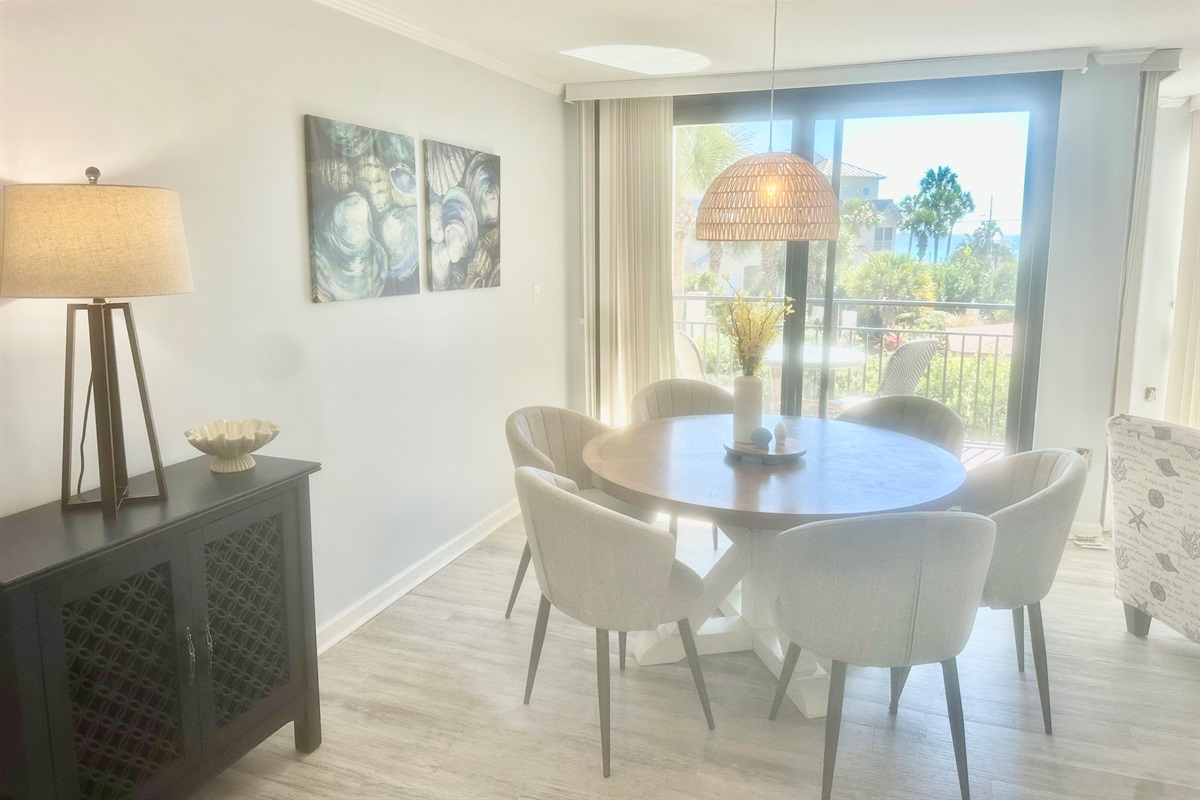 Very spacious dining area!