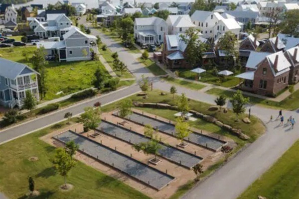 Bocce ball courts