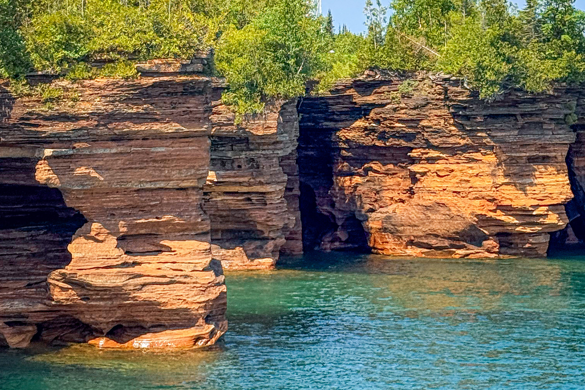 Take a boat cruise out to Devils Island (weather permitting) apostle island cruises or Kayak  with apostle islands kayaking express. 