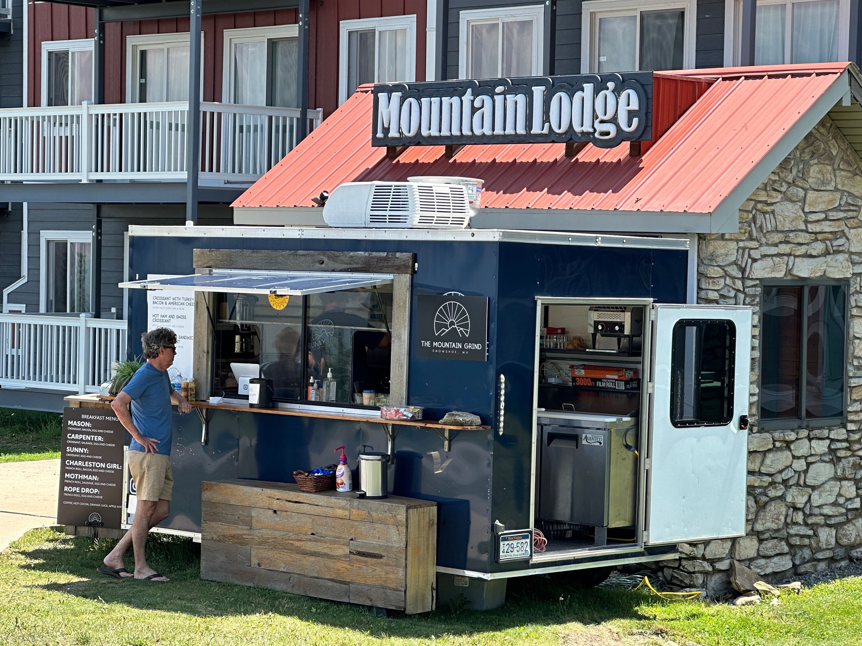 Mountain Grind at Ballhooter entrance. Coffee, croissants, French Rolls & more!