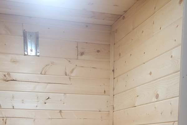 Interior of sauna