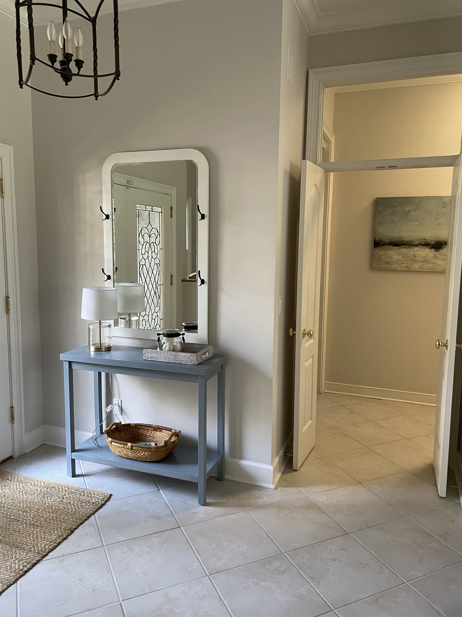 Entrance to master suite from foyer