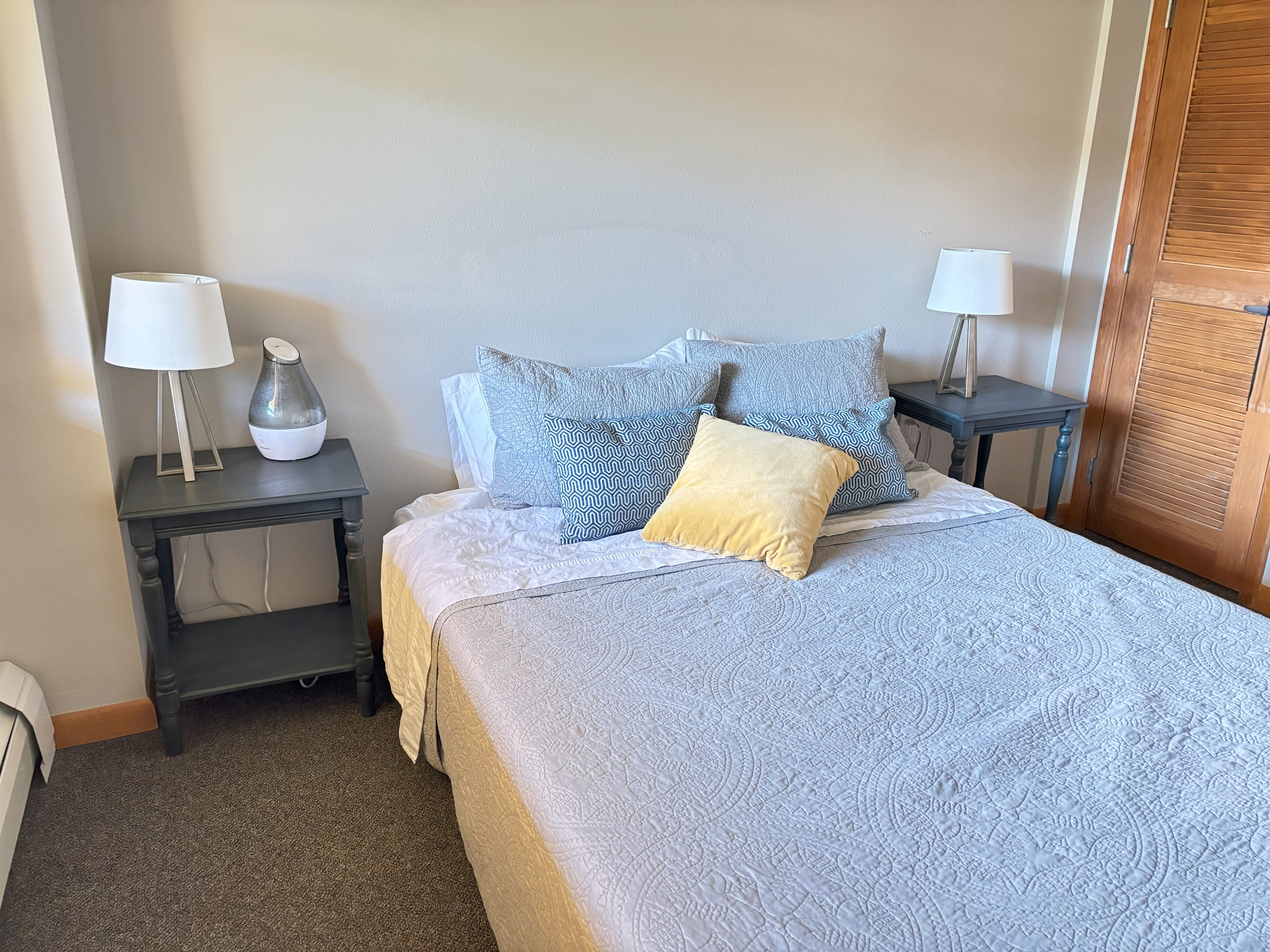 Current Queen Bed in Guest Bedroom; Will become Full over Full Bunk room as of 10/12/25