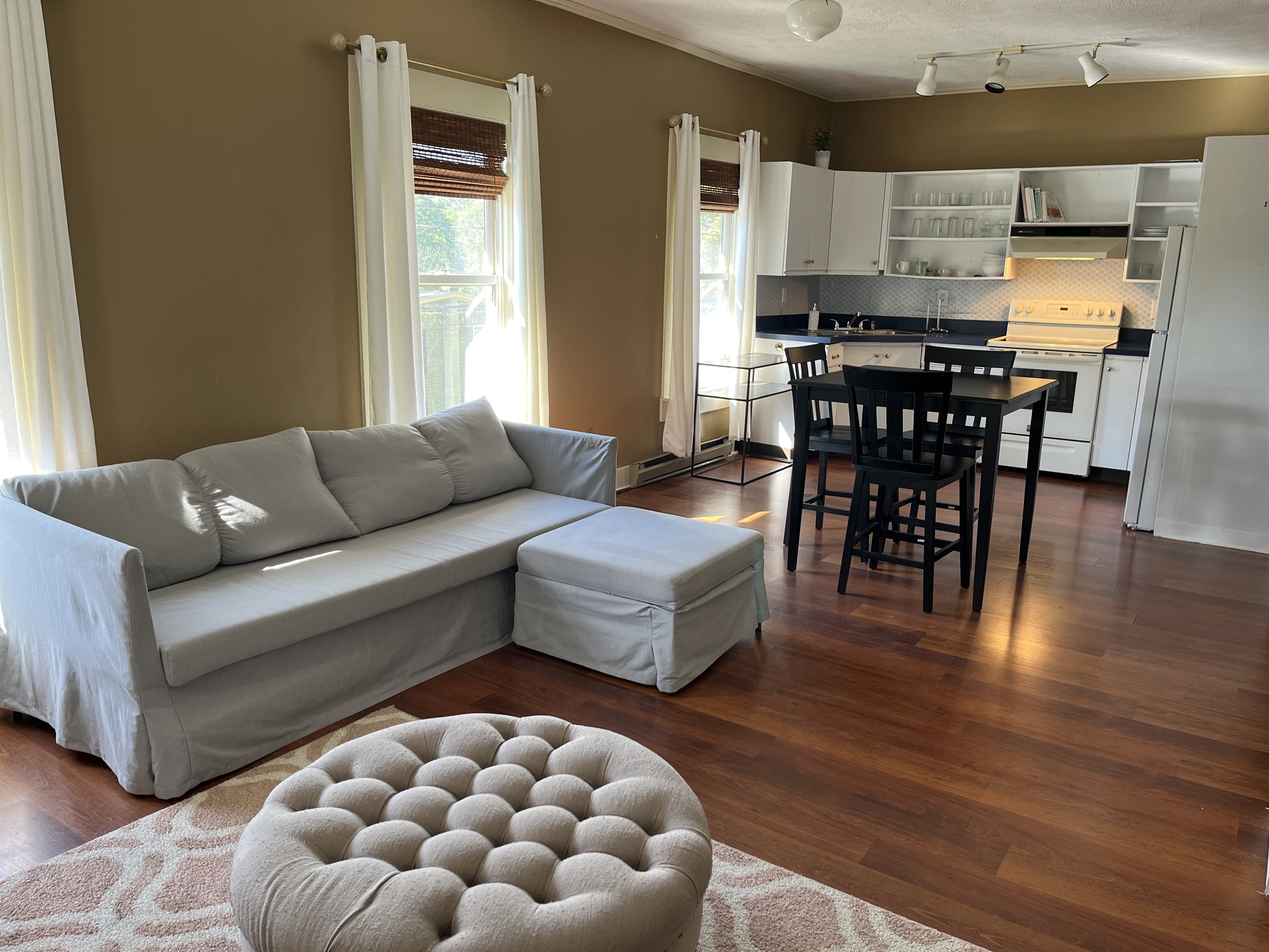 2nd floor apt living room and kitchen