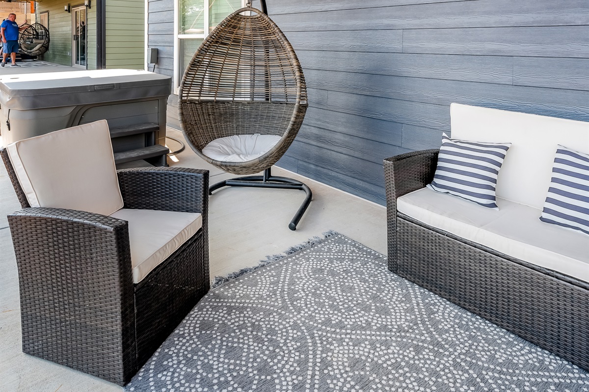 Kids will love the egg swing