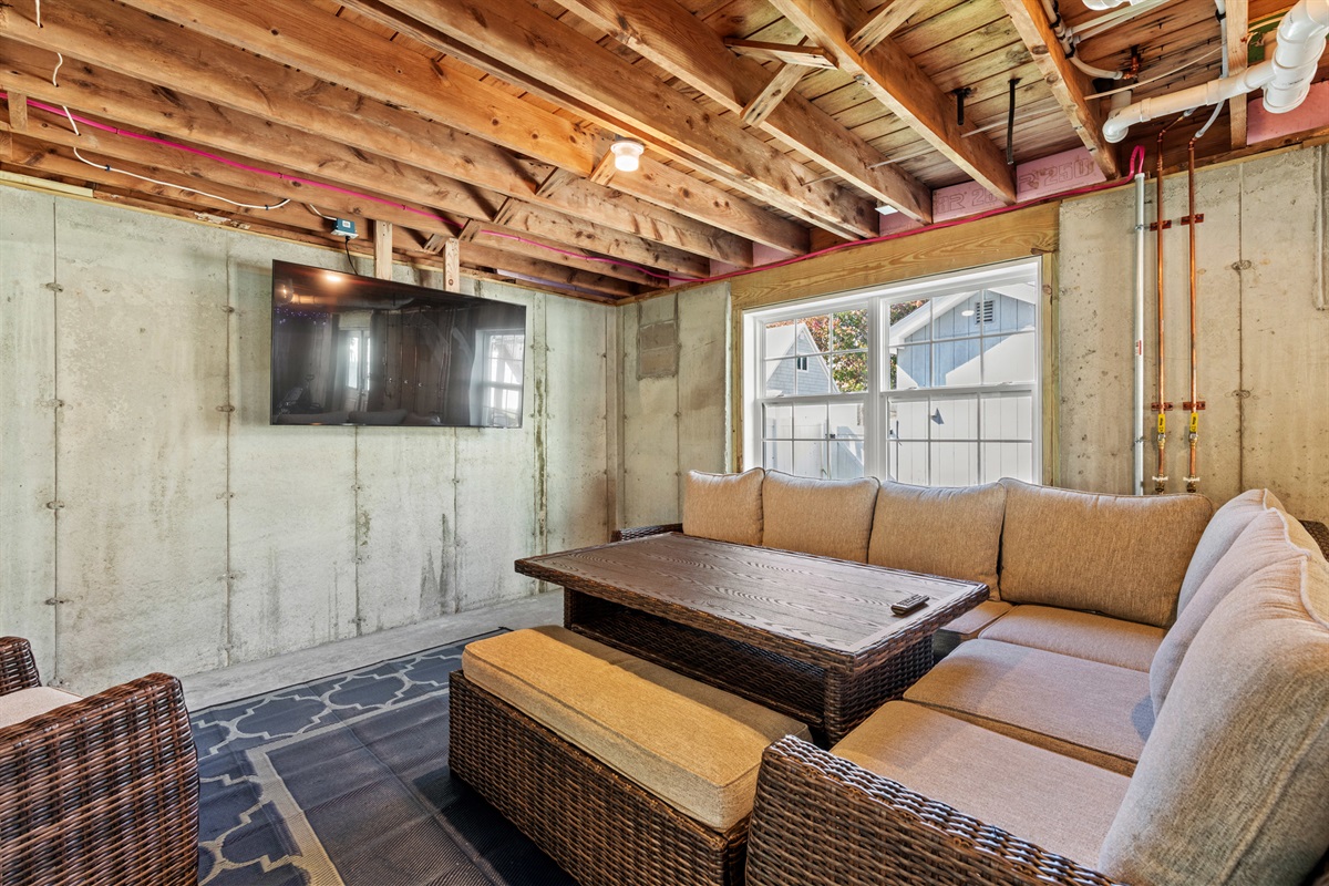 Basement use for rainy days!  Entry from outside back of house