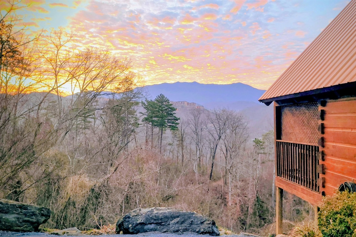 Sunrise at Time after Time Cabin