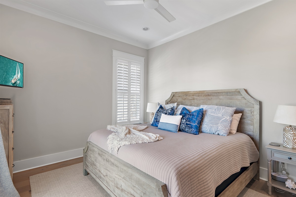 King Bedroom and Smart TV