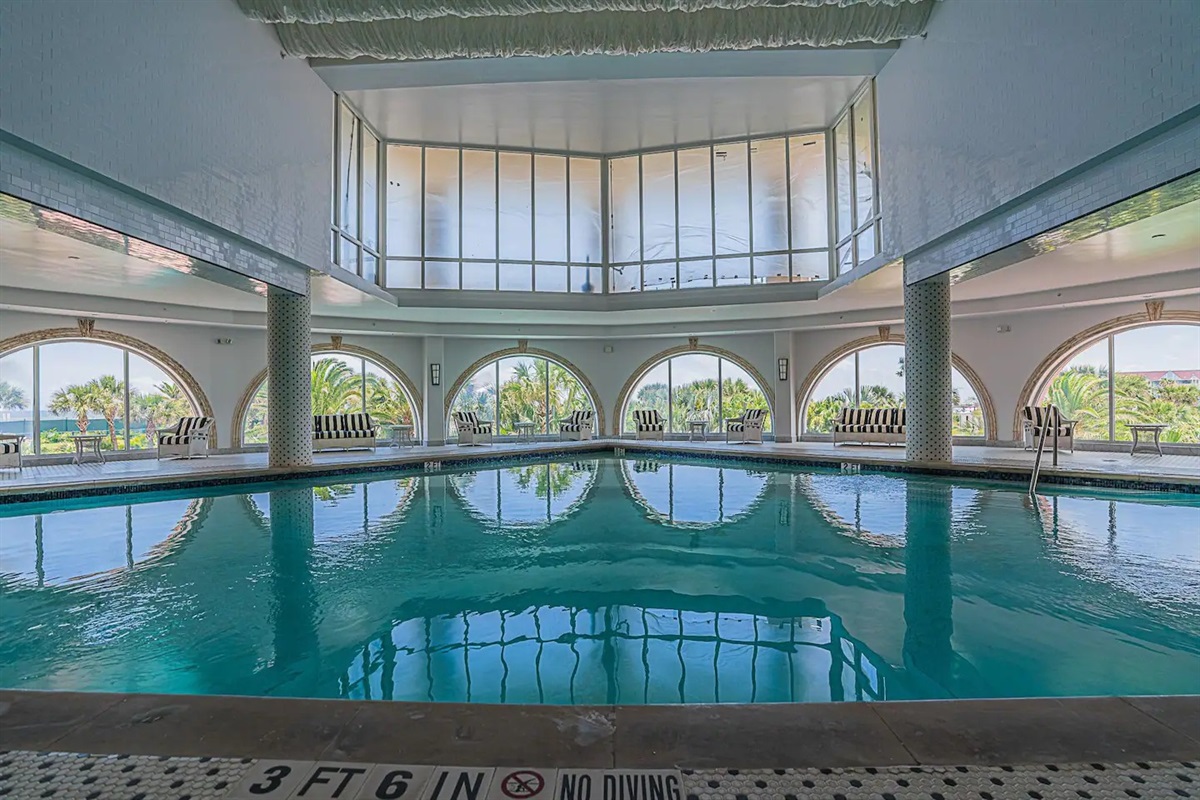 Indoor pool open year-round