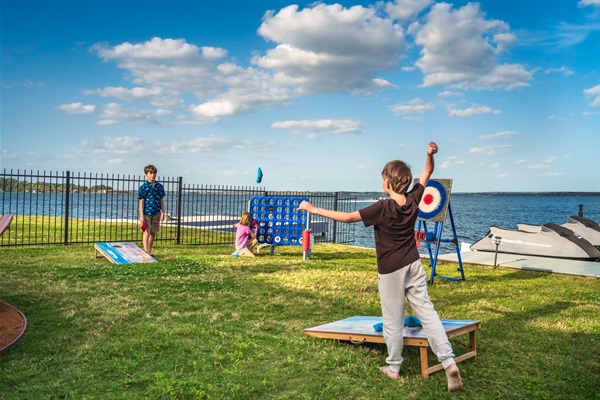 From giant games to lakeside laughs, there’s no shortage of fun for all ages—right in your own backyard paradise.