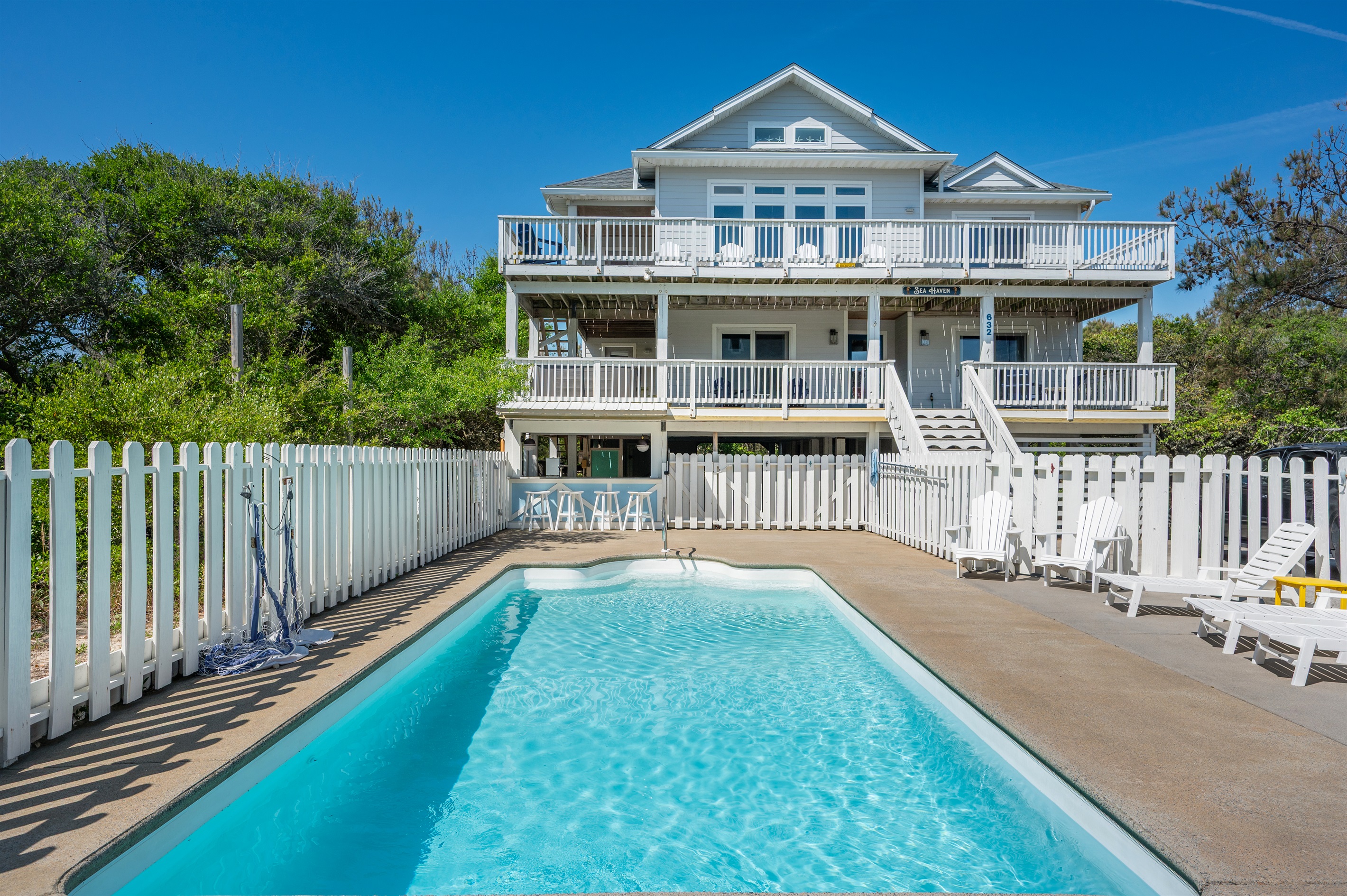 Another view of the spacious private pool designed for fun and family memories.
