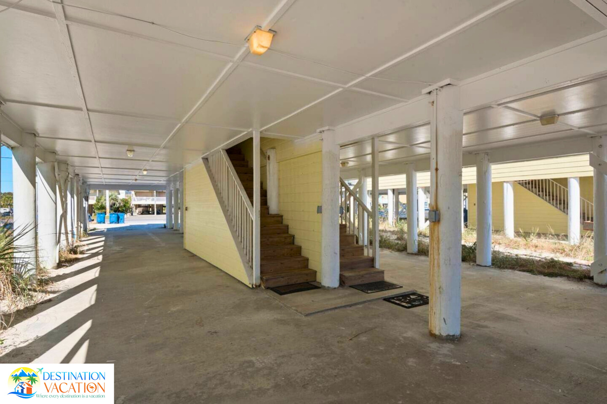 Spacious covered parking keeps arrivals easy and convenient.