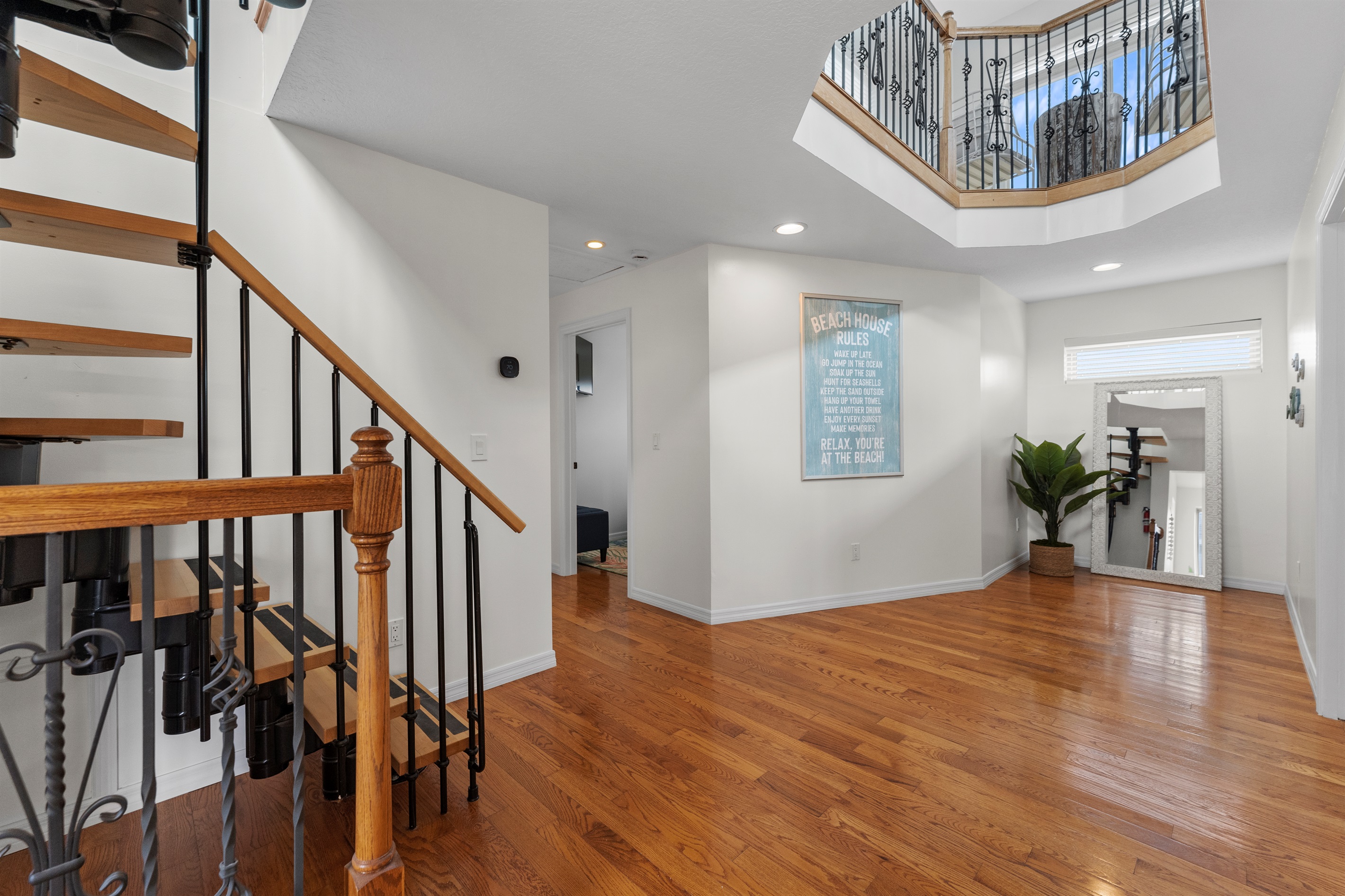 Ample space between rooms, perfect for hosting family and friends