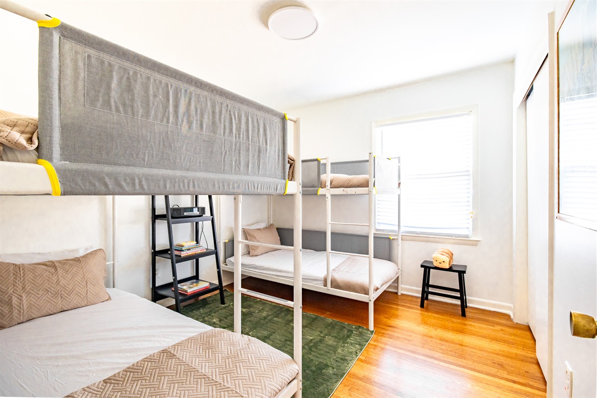 Bedroom #4: Double twin bunks. Perfect for the young ones (and young at heart)