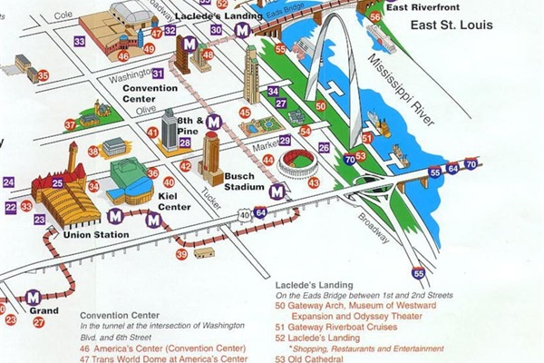 Downtown MetroLink stops