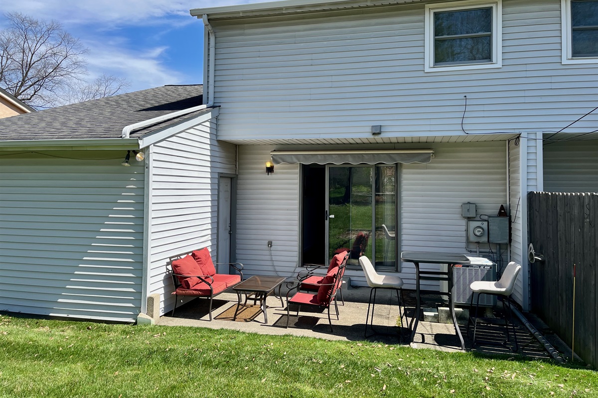 Patio area.