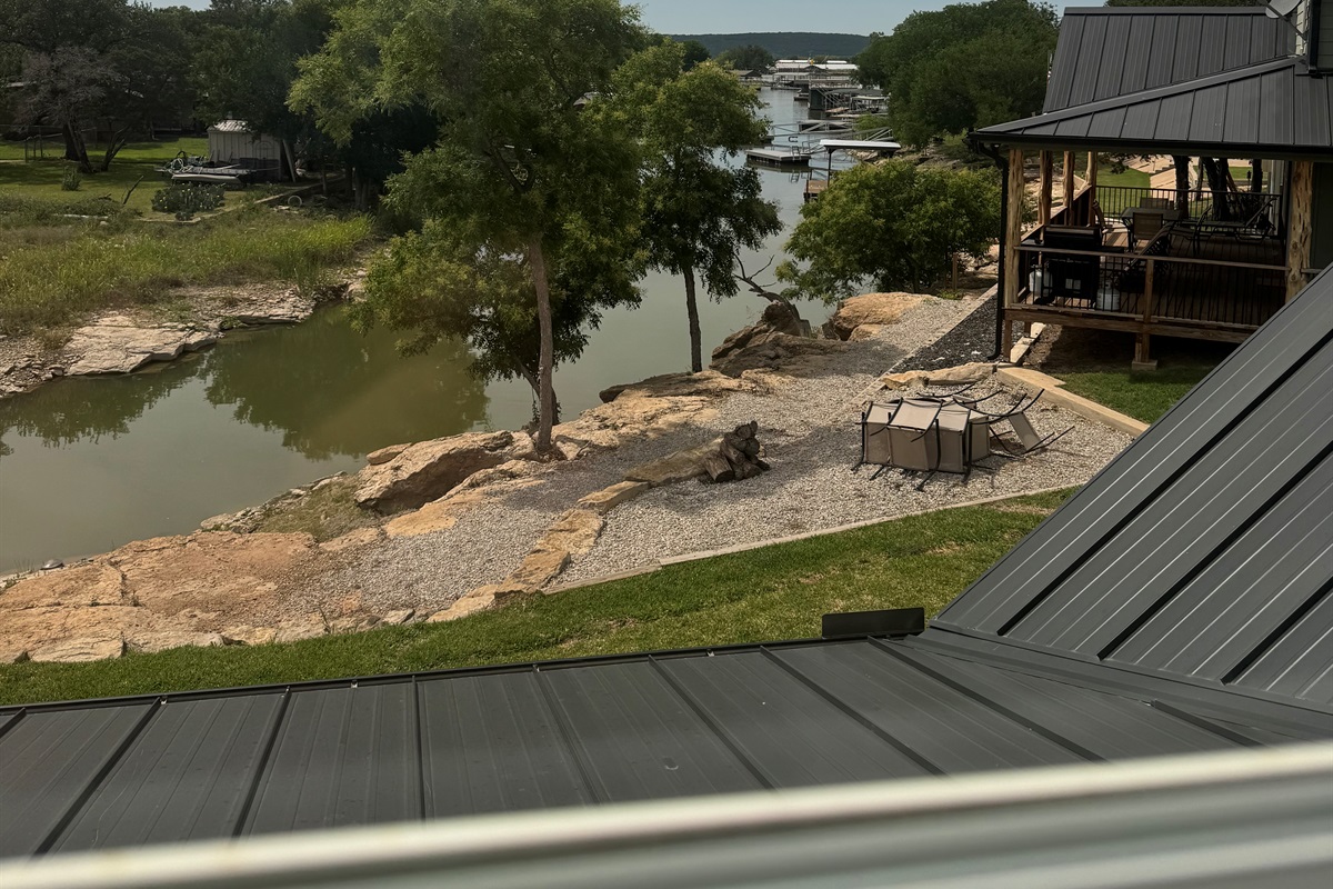 View from upstairs bedroom 
