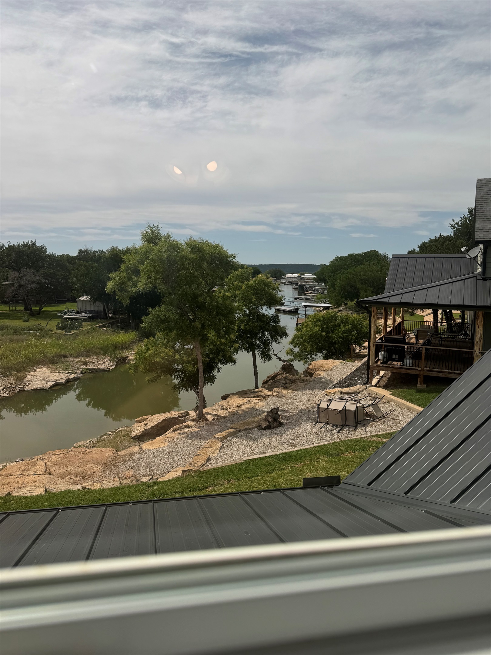 View from upstairs bedroom 